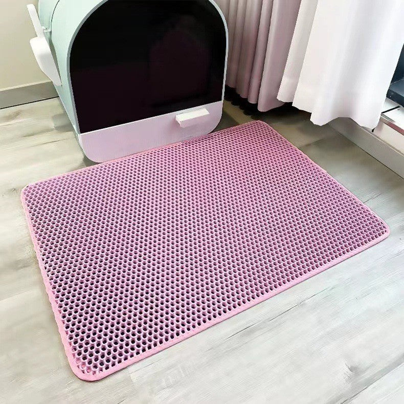 Saubere Böden und hygienische Katzenpfoten dank dieser praktischen Schmutzfangmatte für das Katzenklo.