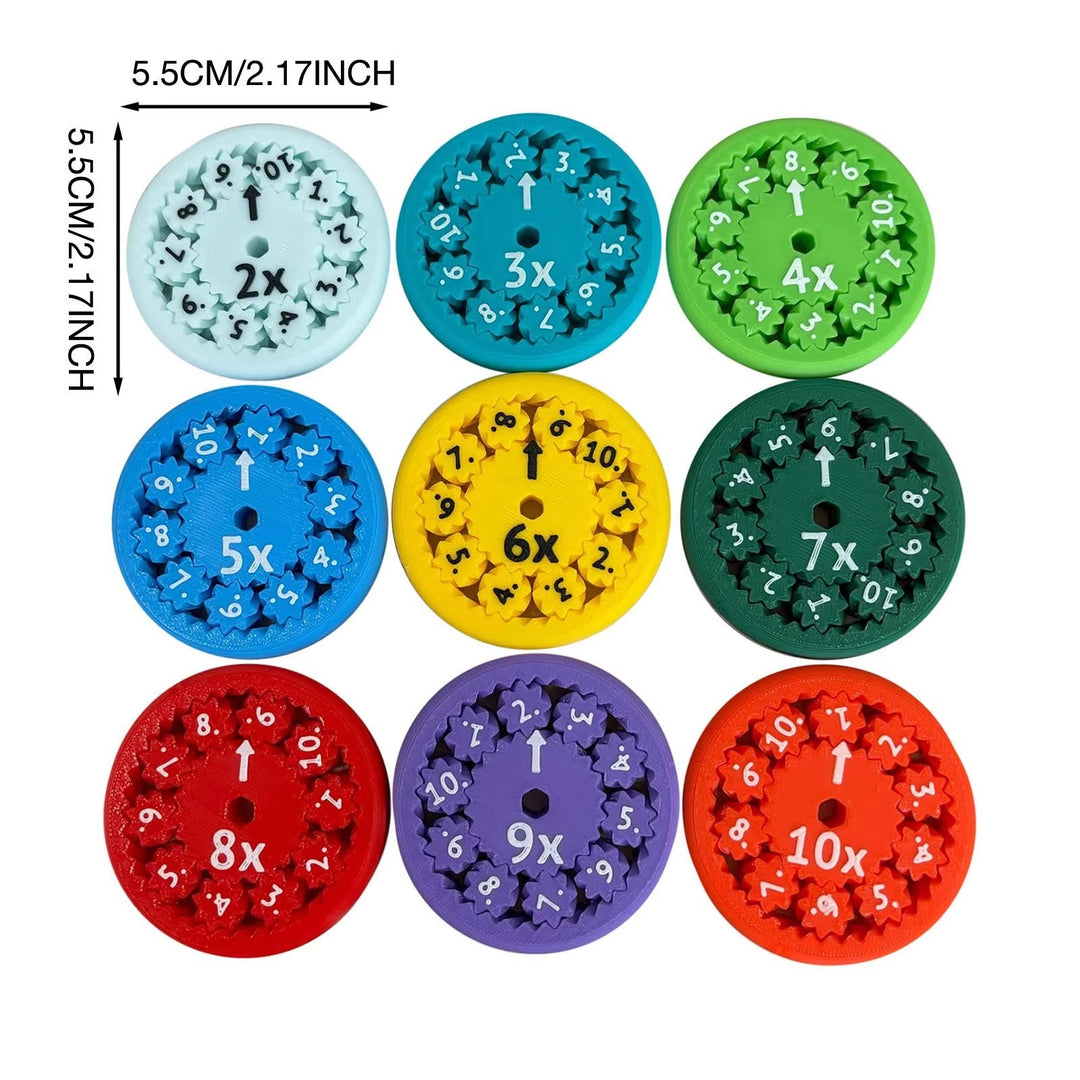 Zahlen Fidget Spinner Lernhilfe: Pädagogisches Spielzeug für Kinder. Spielerisch Mathematik lernen, Rechnen & Konzentration.