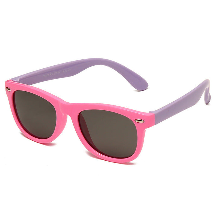 Leichte, bunte Kinder-Sonnenbrille, flexibel, hoher UV-Schutz für den Strand & Park.