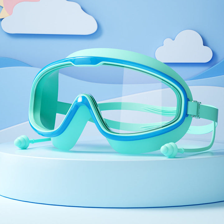 Sichere Schwimmbrille Kinder, UV-Schutz, Anti-Beschlag & breite Sicht für Badespaß im Sommer.
