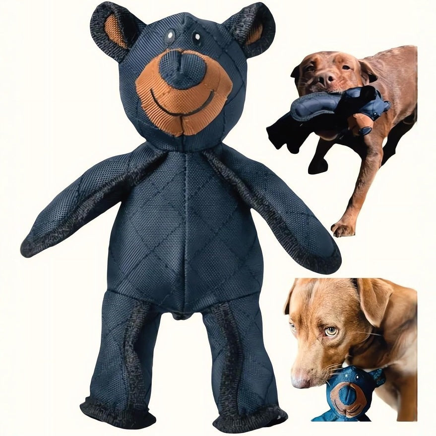 Robustes Plüschtier Bär für Hunde. Langlebiges Hundespielzeug, ideal auch als Kauspielzeug für starke Kauer.