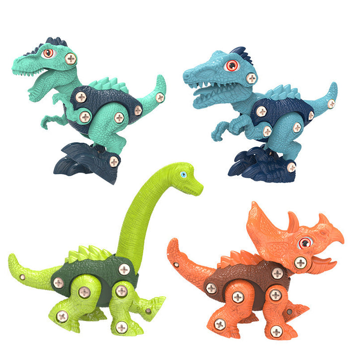 Lernspielzeug: Kinder entdecken Dinosaurier spielerisch mit diesem interaktiven Konstruktionsbausatz.