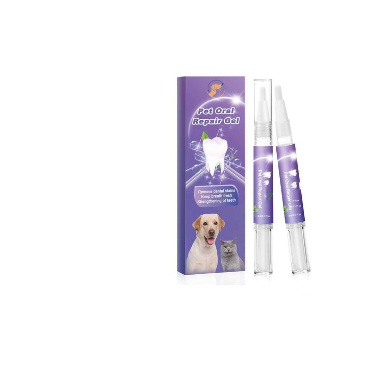 Zwei Flaschen Haustier Zahn Gel für umfassende Zahnpflege bei Hunden und Katzen. Gegen Plaque & Zahnstein.