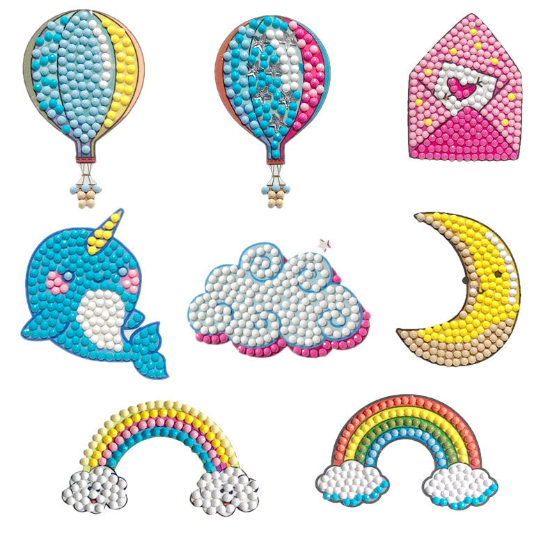 Prinzessinnen Diamantmalerei Sticker Set für Mädchen, kreatives Basteln mit funkelnden Prinzessinnen & Glitzer.