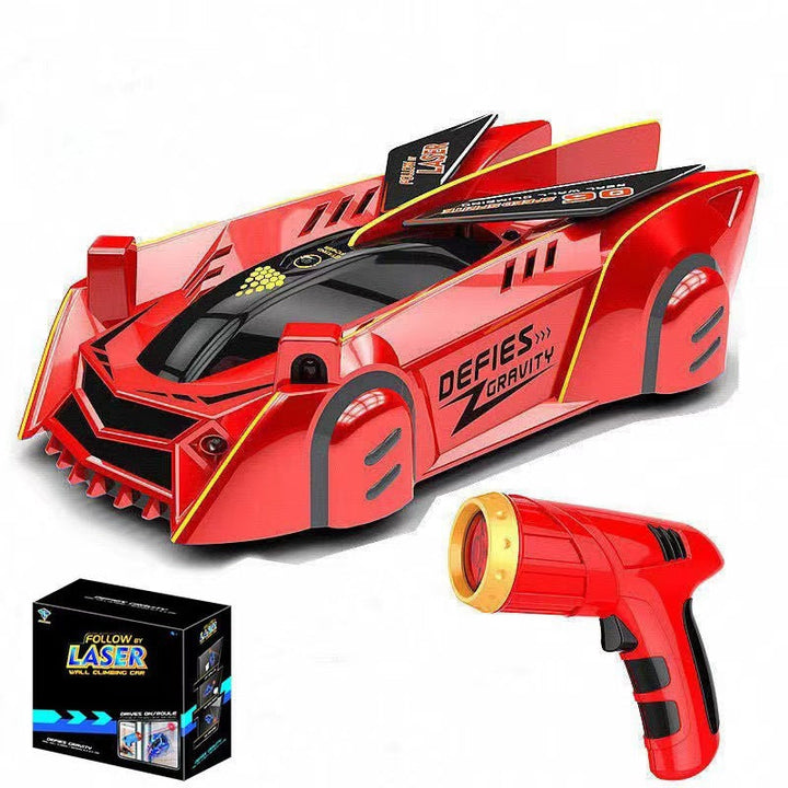 Innovatives Anti-Schwerkraft Spielzeugauto für Kinder mit Lasersteuerung. Wiederaufladbares RC Auto für actionreiche Abenteuer.
