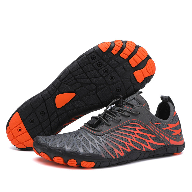 Sportliche Zero-Drop Barfußschuhe; atmungsaktive Unisex Sneaker für aktives, natürliches Laufen und Training.