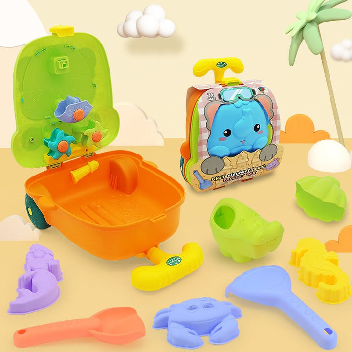 SandTrolley für Kinder: Strandspielzeugset für endlosen Sandspaß & kreatives Spielen im Sommer.