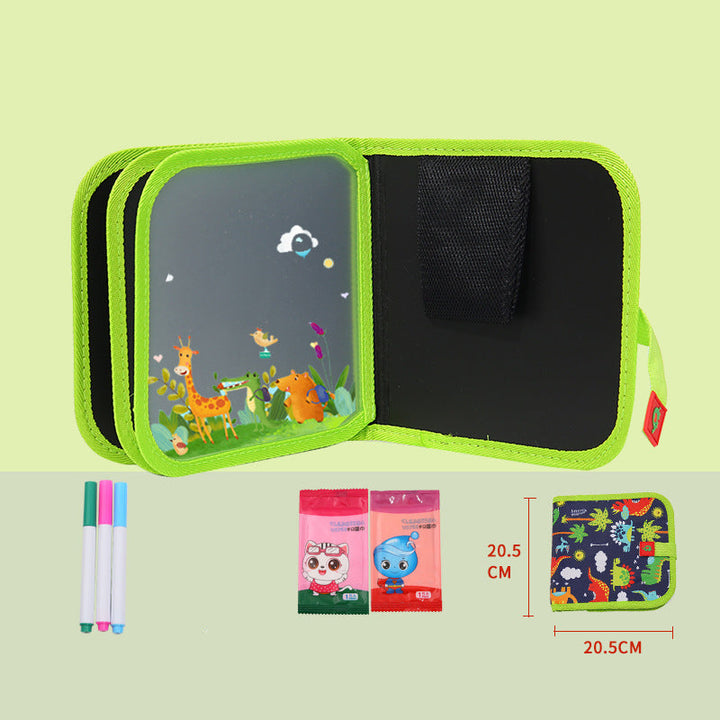 Kreativset: Wiederverwendbares Malbuch für Kinder. Abwischbar, ideal für kreativen Malspaß unterwegs.