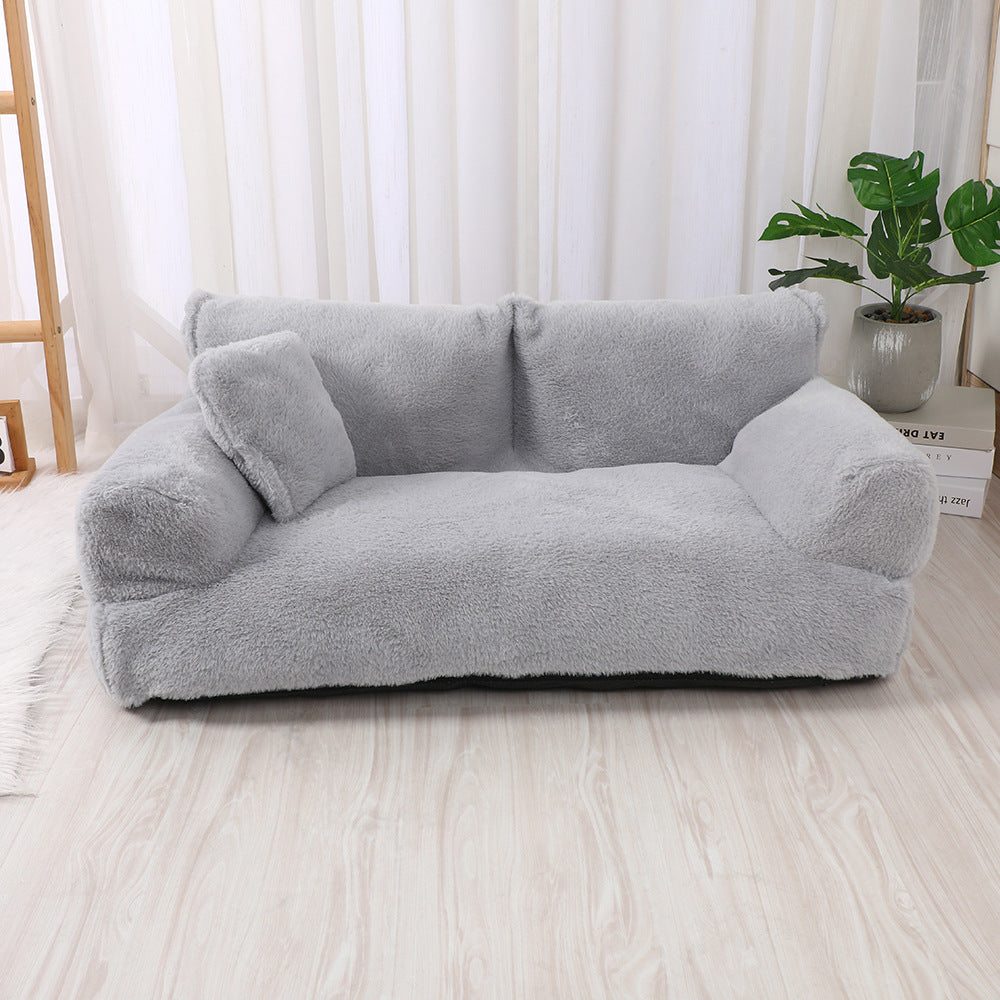 Gemütliches Hundebett in elegantem Anthrazit. Waschbares Hundesofa für tiefen, erholsamen Schlaf Ihres Lieblings.