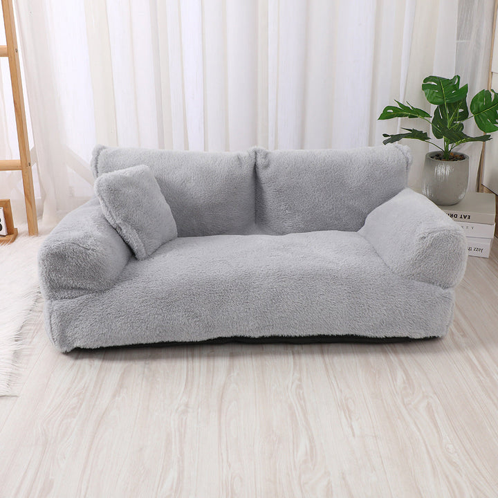 Gemütliches Hundebett in elegantem Anthrazit. Waschbares Hundesofa für tiefen, erholsamen Schlaf Ihres Lieblings.