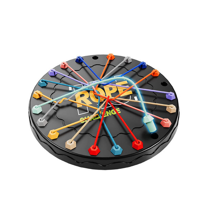 Kniffliges Knoten Puzzle Spiel für Logik & Geschicklichkeit. Holz-Denkspiel für Erwachsene und Familien. Ideal als Reisespiel.