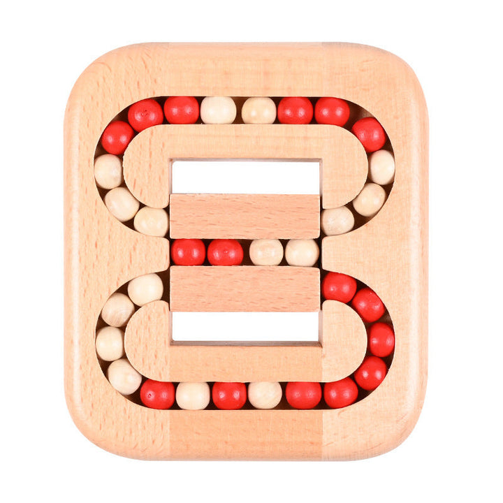 Hochwertiges Holz-Drehbohnen-Spiel als Geschenkidee; ein nachhaltiges Lernspielzeug für Kinder.