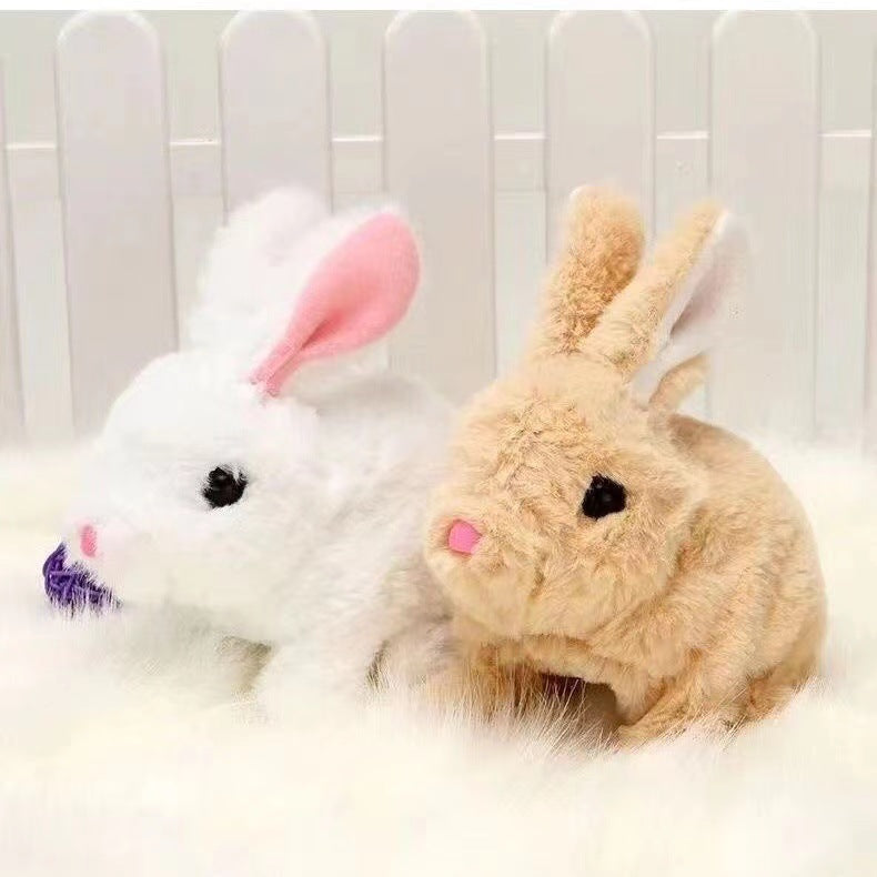 Elektronischer Hoppelhase als Kinderspielzeug, weich & interaktiv, tolles Geschenk für Tierfreunde.