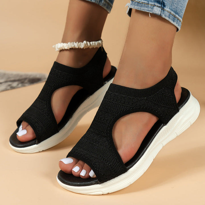 Orthopädische Damen Sandalen mit komfortabler Dämpfung. Bequeme Slip-on Sommerschuhe, leicht & atmungsaktiv.