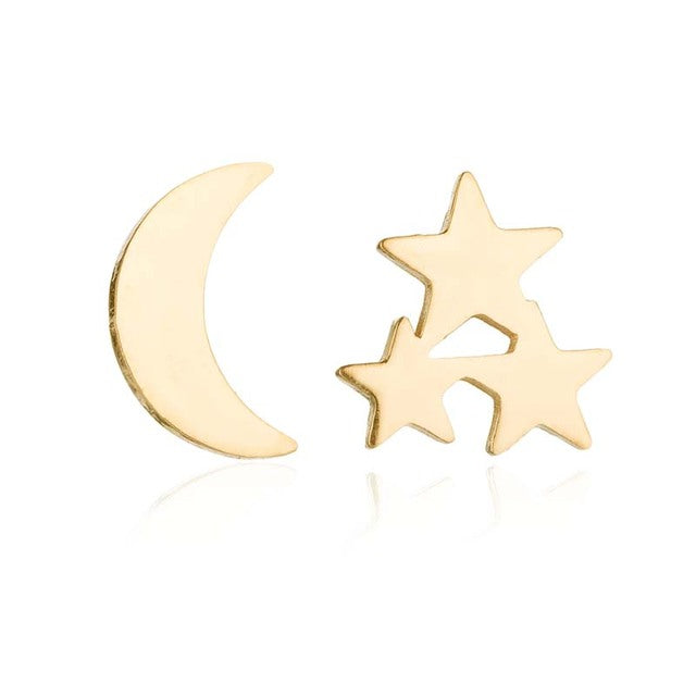 Rebellische Unisex-Edelstahl-Ohrstecker: Punk-Sterne, starker Schmuck, der Ihren Style unterstreicht.