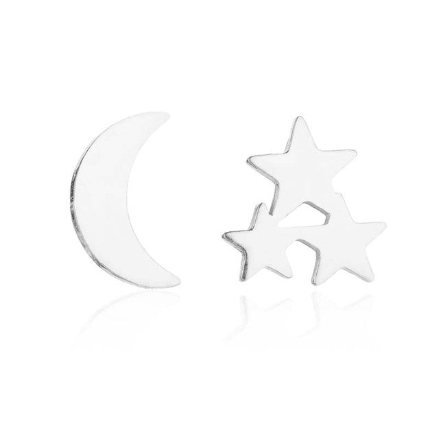 Coole Punk-Sternohrstecker für Unisex, aus Edelstahl, auffälliges Statement-Accessoire, das Blicke anzieht.