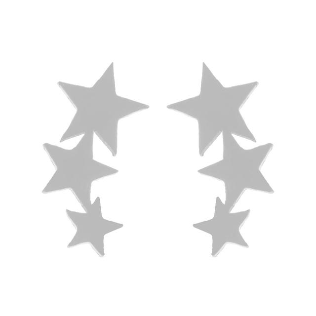 Edelstahl-Ohrstecker in Sternform, Unisex-Punk-Schmuck, ein auffälliges Statement für jeden Style.