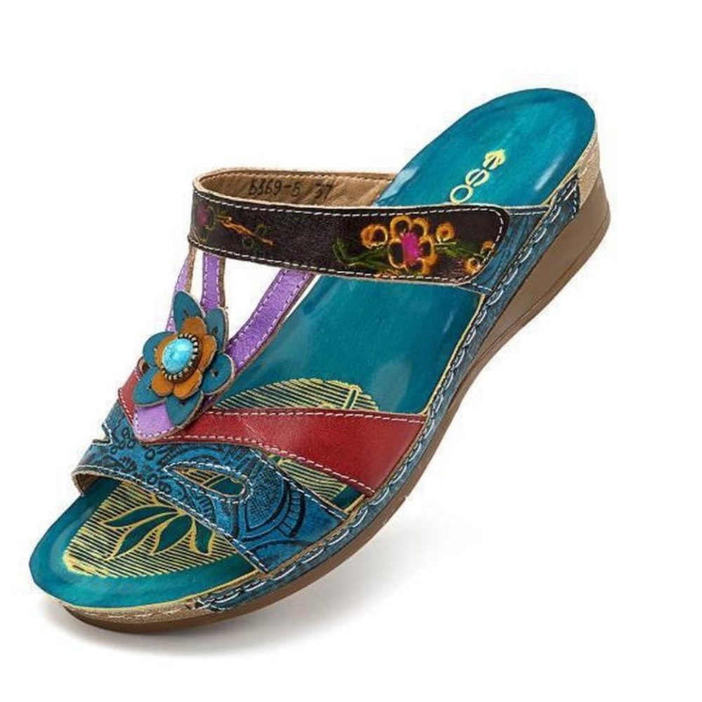 Leichte, atmungsaktive Damen Sandalen mit orthopädischer Fußgewölbe-Stütze. Bequeme Sommerschuhe für maximalen Komfort.