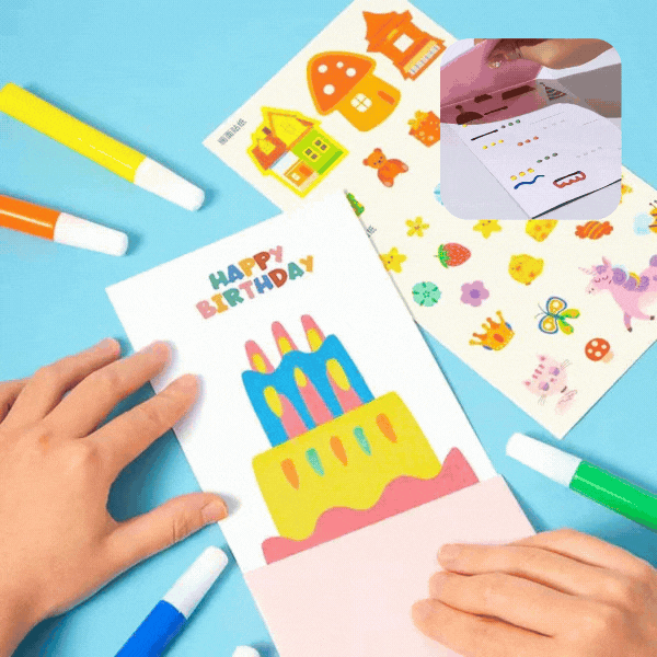 Rakel-Malkit Kreativset: Bunte Farben, Aquarellstifte zum Malen & Basteln. Fördert Kreativität von Kindern ab 3.