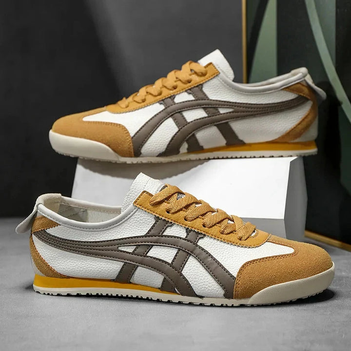 Trendige geometrische Sommer-Sneaker für Damen & Herren in leuchtenden Farben, ideal für Alltag & Freizeit.