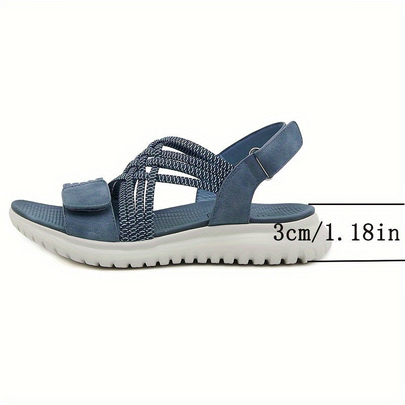Leichte Damen Reisesandalen, bequem & atmungsaktiv, mit flexiblen Riemen für lange Spaziergänge.