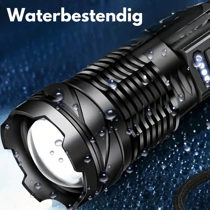 Extrem robuste Militär LED-Taschenlampe für Survival, Camping & Outdoor-Abenteuer. Schlagfest & zuverlässig.