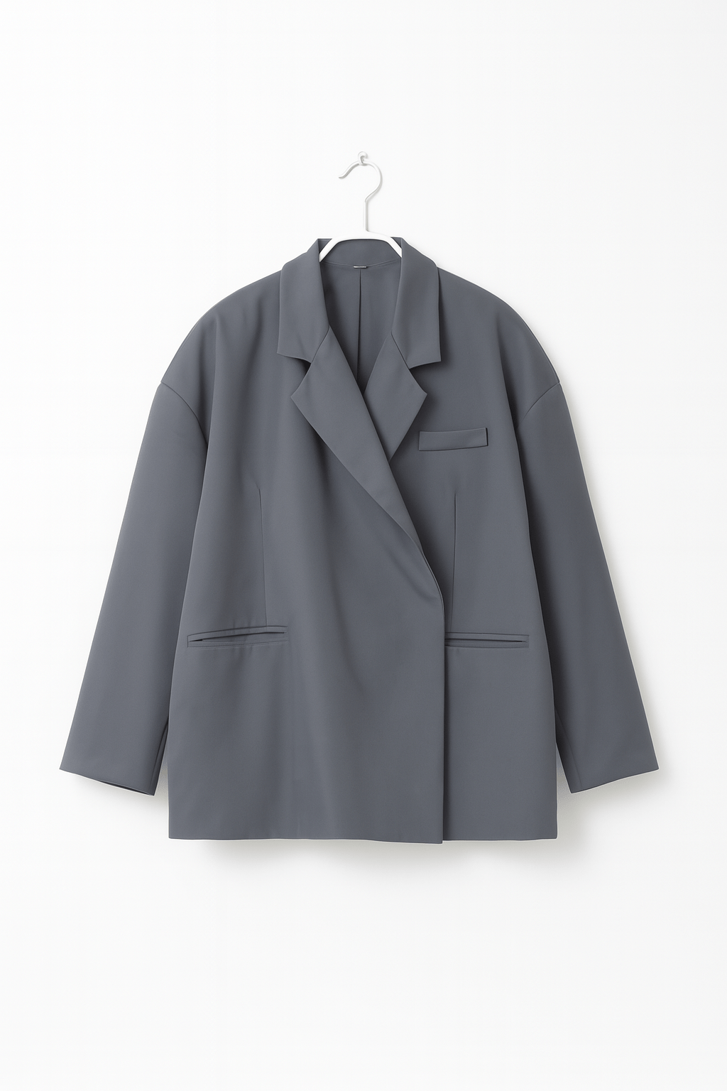 Zeitloser Oversize Blazer für Damen, knopflos. Ideal als Business Blazer oder moderne Casual Jacke.