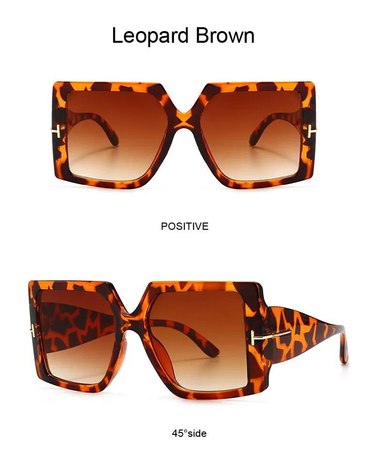 Sommer-Accessoire: Übergroße quadratische Sonnenbrille, unisex, schützt Augen mit modernem Design.