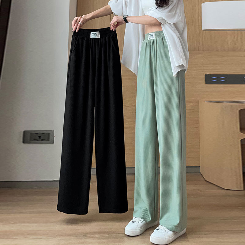 Leichte Damenhose für heiße Tage, High Waist, weites Bein, knitterarm und vielseitig kombinierbar.