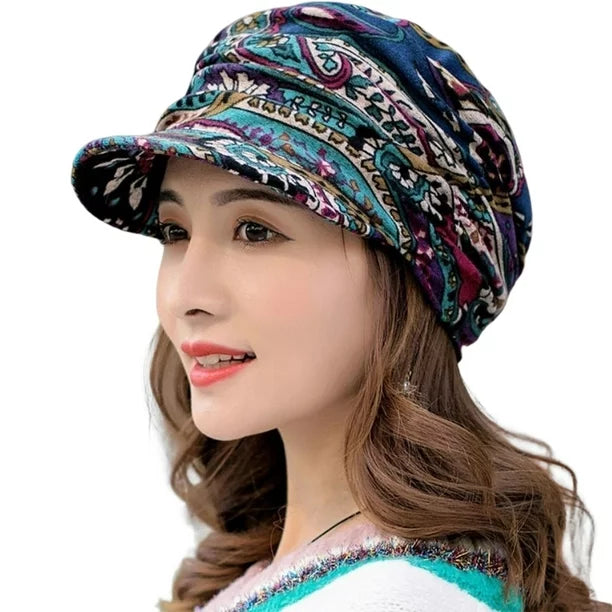 Trendige Unisex Honig-Mütze mit praktischen Ohrenklappen. Warmes, weiches Beanie als modischer Kälteschutz im Herbst/Winter.