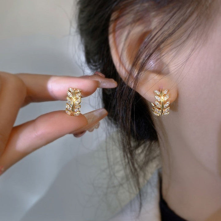Funkelnde Diamant Ohrringe Creolen für Damen. Zeitloses Schmuckstück in elegantem Design.
