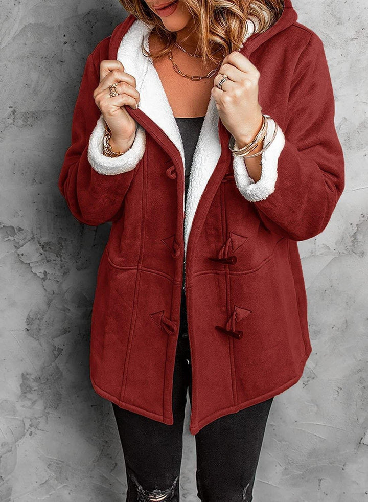 Kuschelige Damen Freizeitjacke, extra warm und winddicht. Ideal für gemütliche Winterabende.