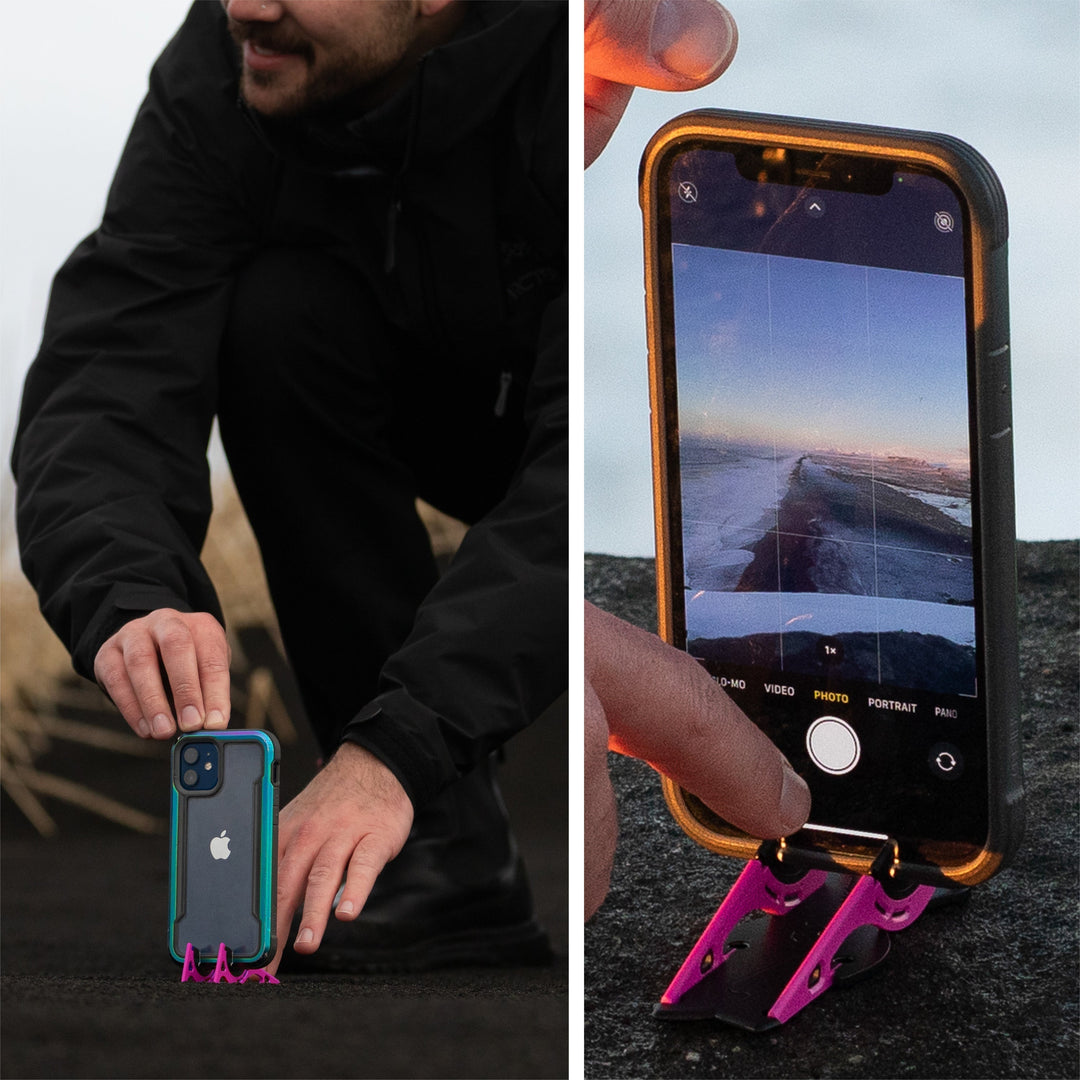 Universelles Handy Stativ für perfekte Reisefotos & professionelle Vlogs, schwarz.