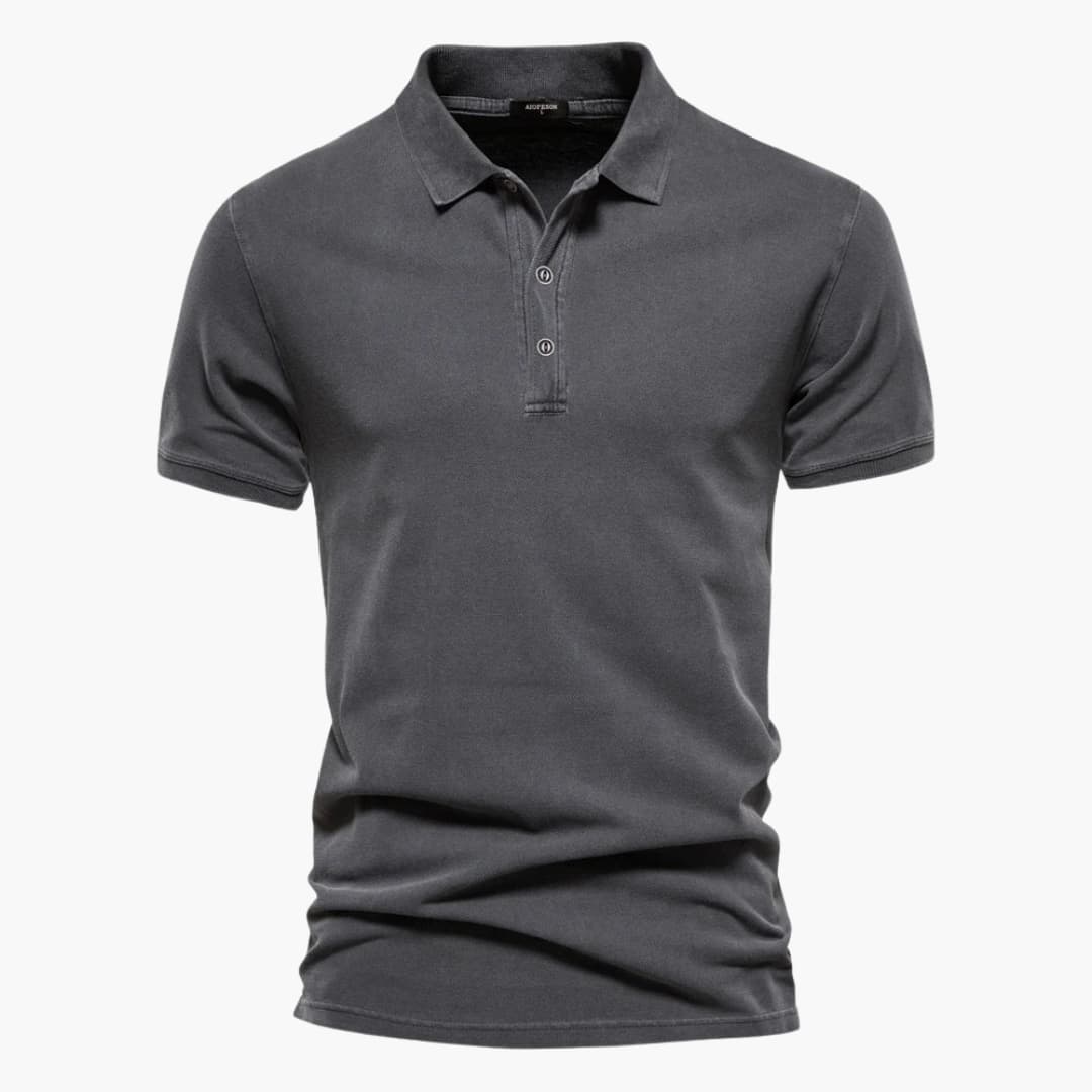 Komfortables Herren Polohemd Kurzarm in modernem Design. Hochwertiges Männer Oberteil für Alltag und Büro.