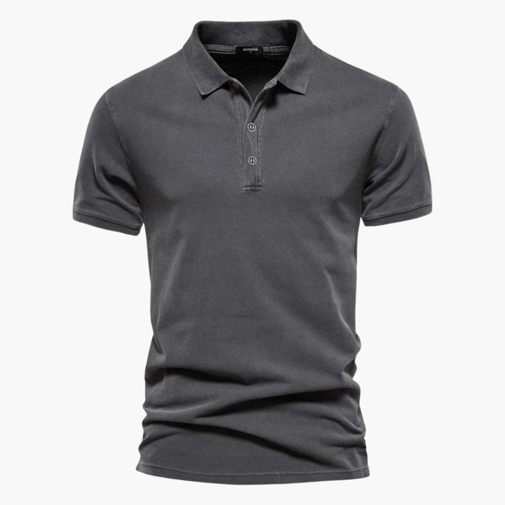 Komfortables Herren Polohemd Kurzarm in modernem Design. Hochwertiges Männer Oberteil für Alltag und Büro.