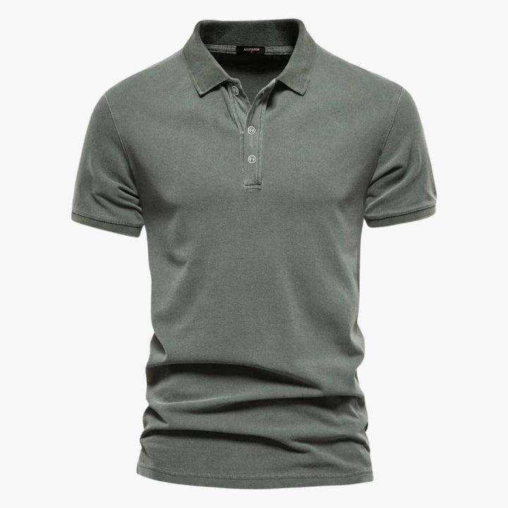 Elegantes Herren Polohemd Kurzarm für Business Casual und Freizeit. Komfortabler Sommer-Look für Männer.