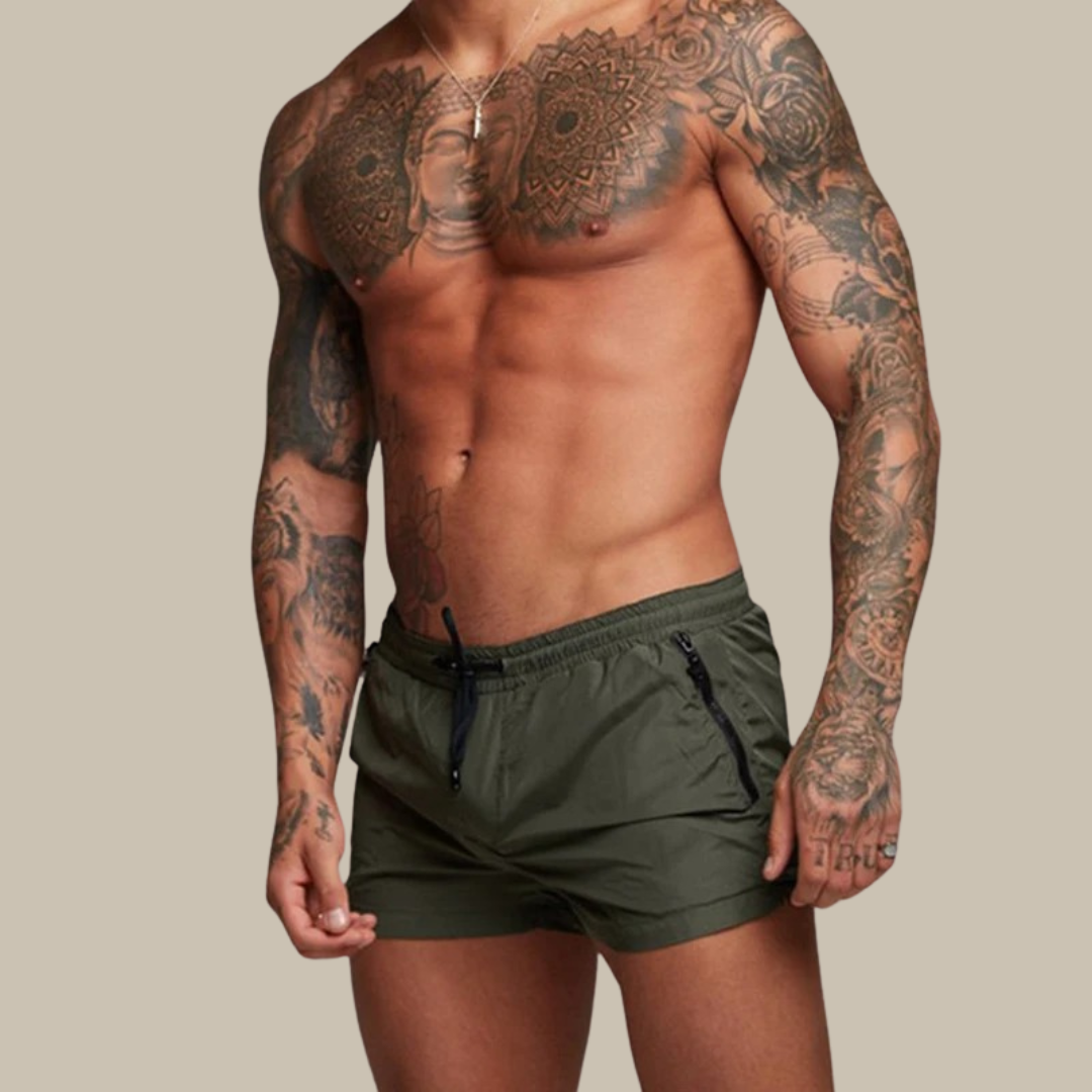 Herren Stretch Shorts schnelltrocknend für Sport & Freizeit. Bequeme kurze Hose in klassischer Passform.