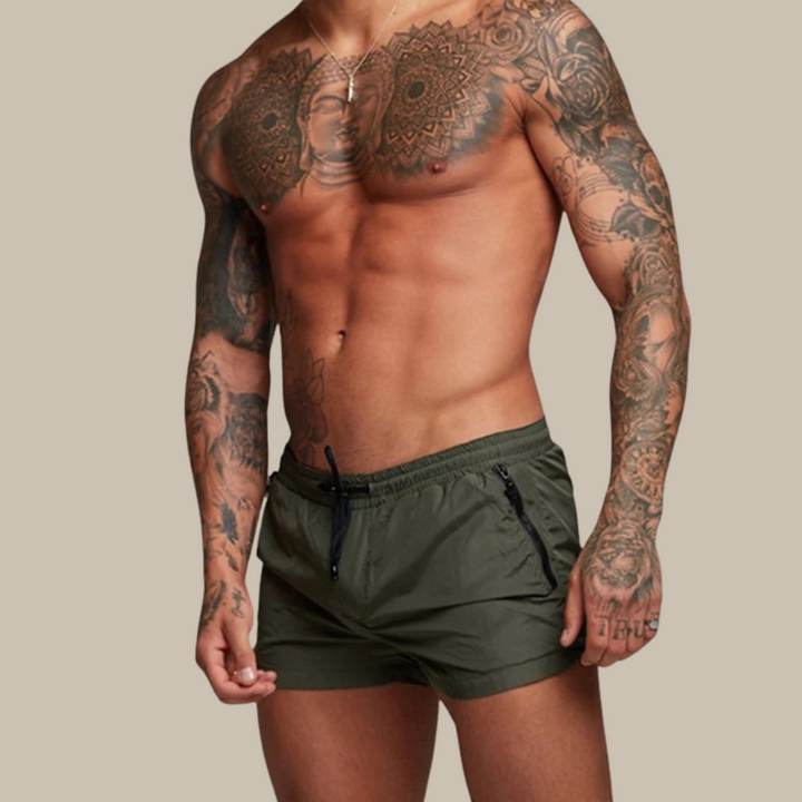 Herren Stretch Shorts schnelltrocknend für Sport & Freizeit. Bequeme kurze Hose in klassischer Passform.