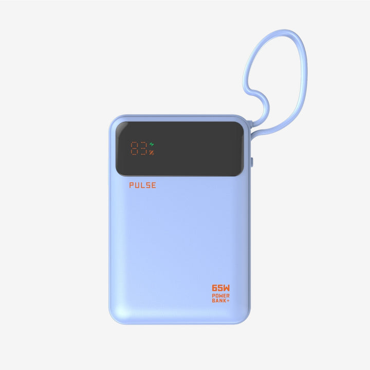 Kompakte Powerbank 20000mAh mit 65W Power Delivery & USB-C für Laptops, Tablets & Smartphones.