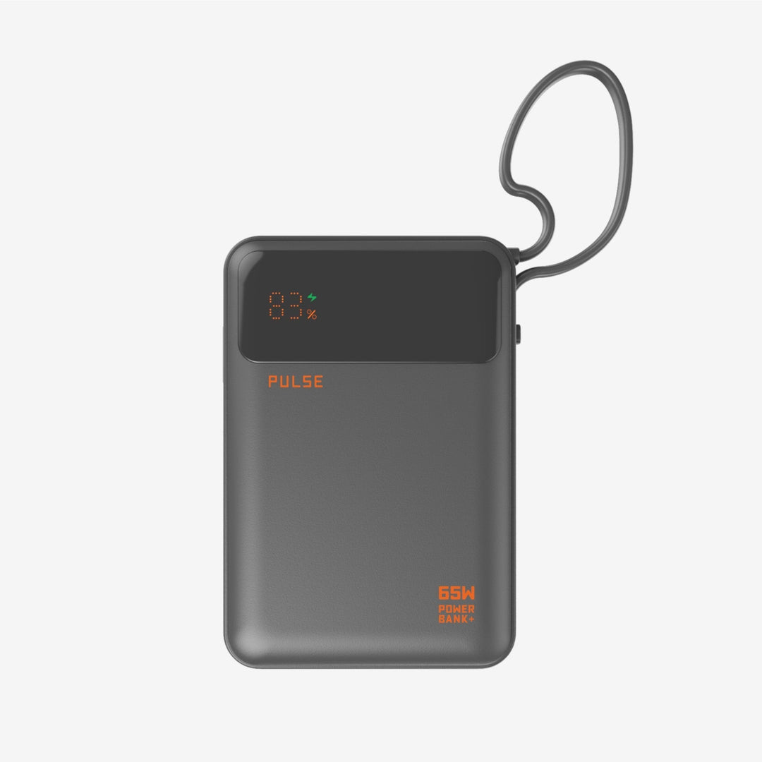 USB-C Powerbank 20000mAh, 65W Schnelllader für Laptops, Smartphones & Tablets.