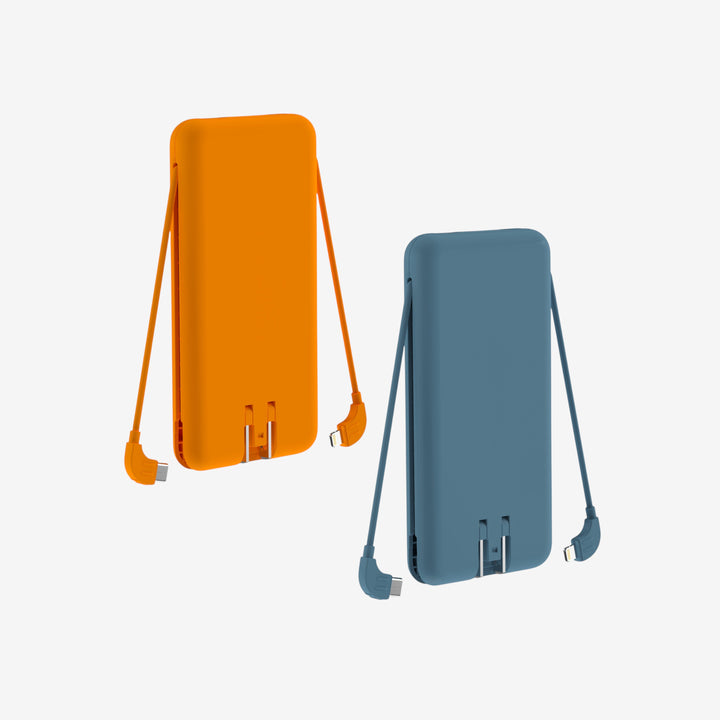 Doppelpack: Mobile 10.000 mAh Powerbank, universelles Ladezubehör für Tablets & Smartphones.