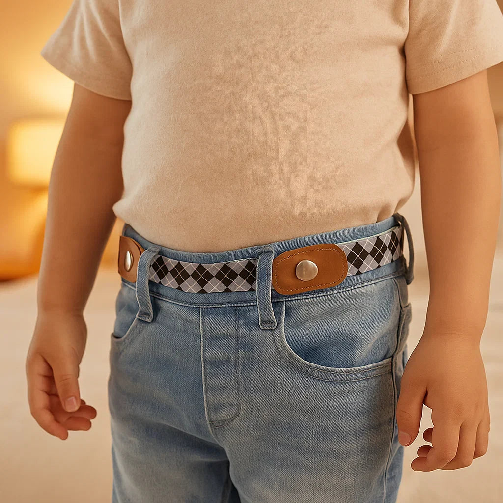 Jungengürtel, elastisch mit Sportmotiven, verstellbar für aktive Jungs.