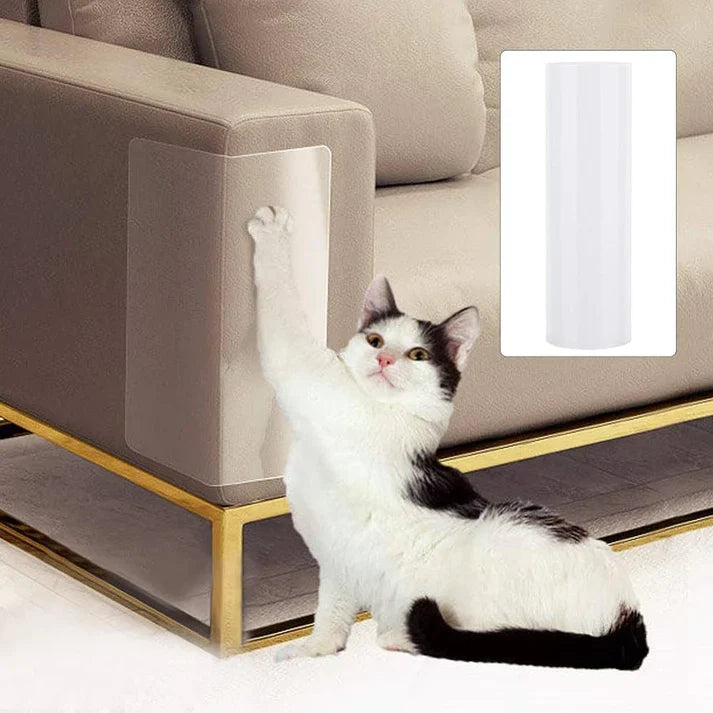 Katzen Kratzschutzfolie für Möbel, unsichtbar & robust, bewahrt Sofas vor Krallen. Ideal für Katzenbesitzer.