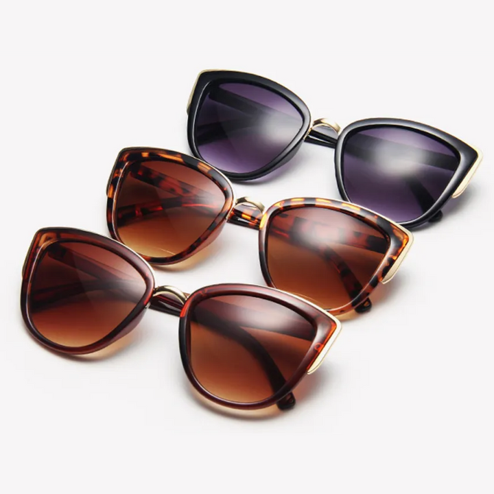 Stilvolle Damen Sommerbrille, Katzenaugen-Form, modisches Accessoire mit UV400 Schutz.