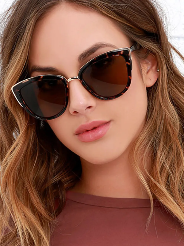 Damen Sommer Sonnenbrille, Retro Katzenaugen-Design, für stilvollen UV400 Schutz.
