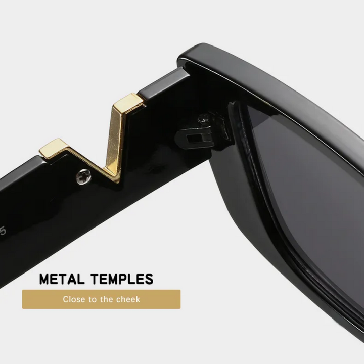 Damen und Herren Retro Katzenaugen Sonnenbrille, stilvolle UV400 Brille als Sommer-Accessoire.