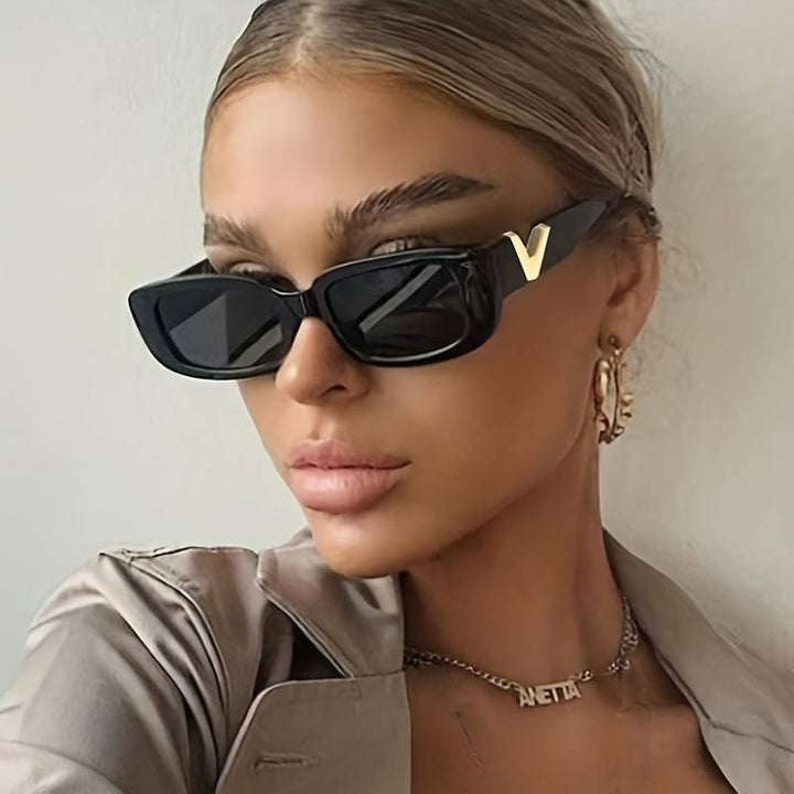 Unisex Katzenaugen Sonnenbrille im Retro-Stil, ideal als stylische Augenbekleidung mit UV400.