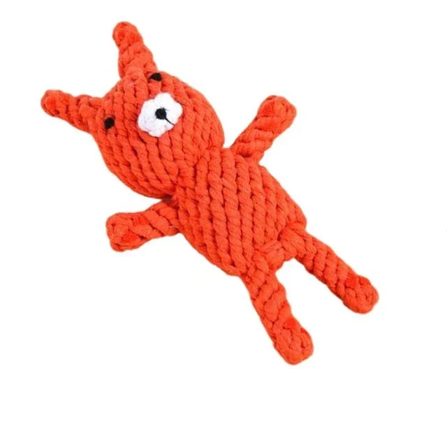 Plüsch-Hundespielzeug in Tierform, langlebig, robust und gut für die Zahnpflege.