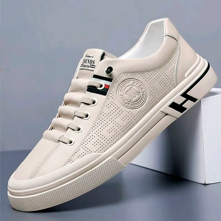 Elegante Herren-Sneakers, vielseitig und bequem für Business Casual & Alltag. Rutschfest mit Dämpfung.