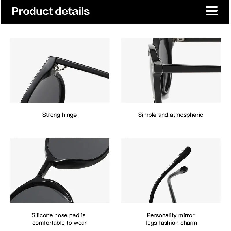 Hochwertige, polarisierte Unisex-Sonnenbrille in Retro-Optik mit UV-Schutz, perfektes Sommer-Accessoire.